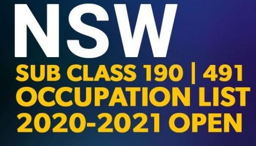 NSW 2020 21 Occupation list
