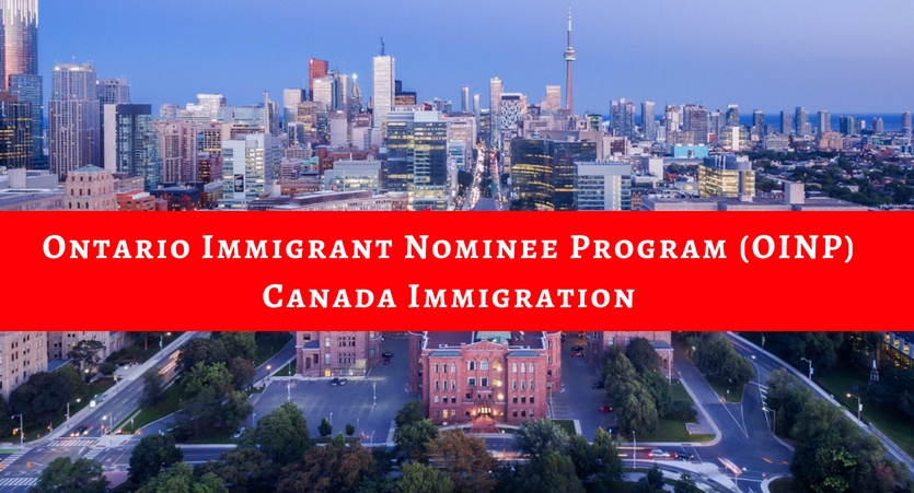 Ontario Immigrant Nominee Program OINP Canada Immigration